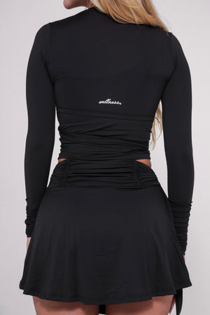 Cropped Manga Longa Amarração Wellness