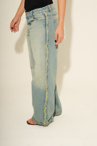 Calça Jeans Franja Destroyed