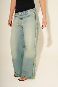 Calça Jeans Franja Destroyed