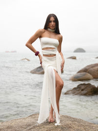 Blusa Tule Amarração