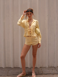 Mini Shorts Carneiros Linho
