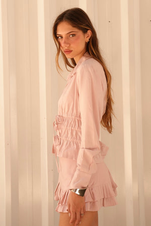 Mini Shorts Saia Noronha Linho