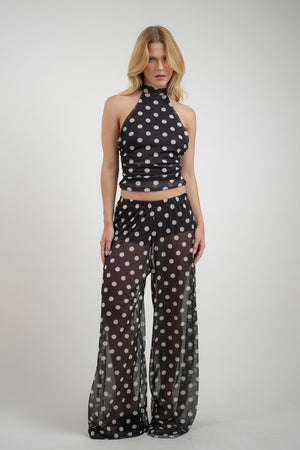 Calça Tule Polka Dots