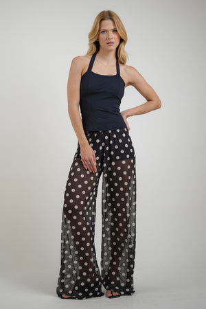 Calça Tule Polka Dots