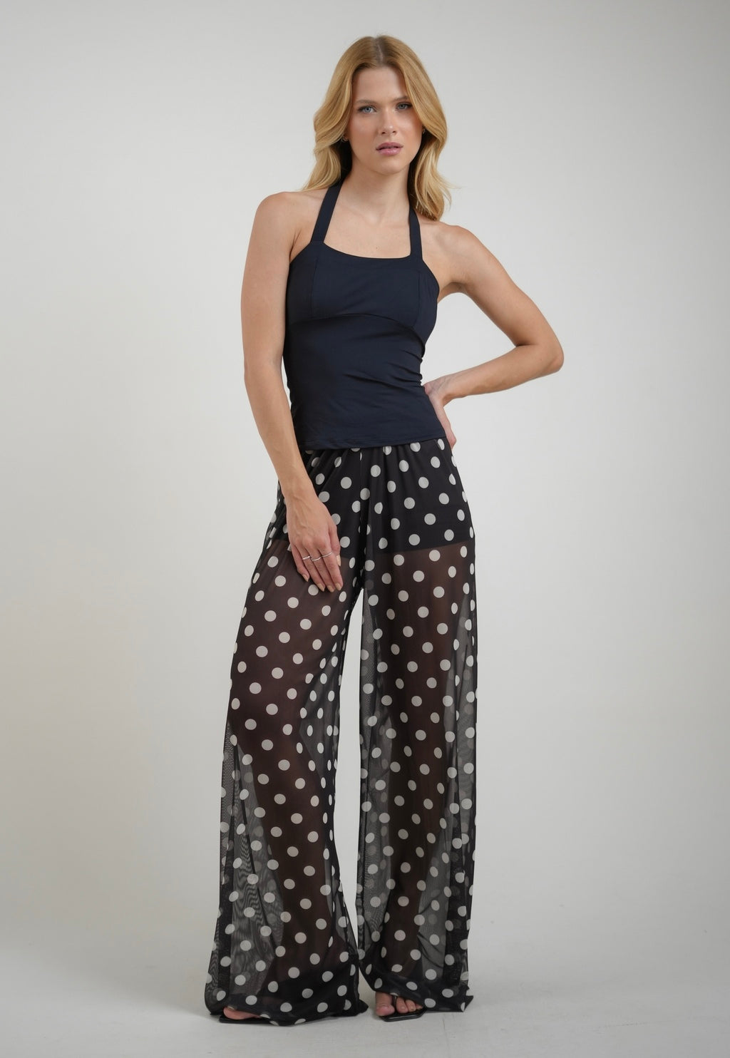 Calça Tule Polka Dots