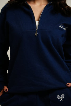 Casaco Zipper Neck Moletom Wellness Club