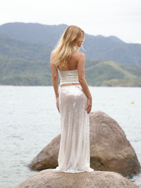 Saia Longa Paetê Ultra Glow