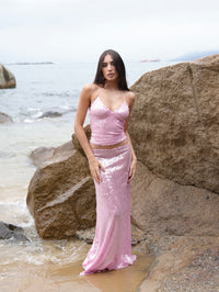 Saia Longa Paetê Ultra Glow