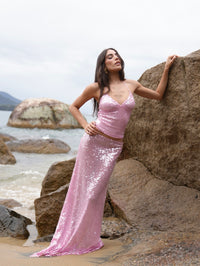 Top Regata Paetê Ultra Glow