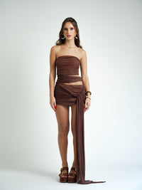 Vestido Tule Tomara que Caia Amarração