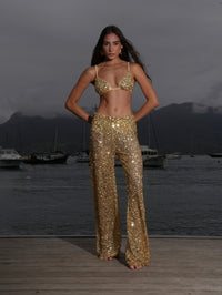 Calça Paetê Opium Shine