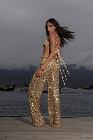 Calça Paetê Opium Shine