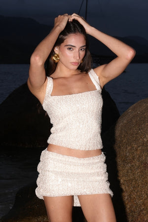 Corset Bordado Paetê