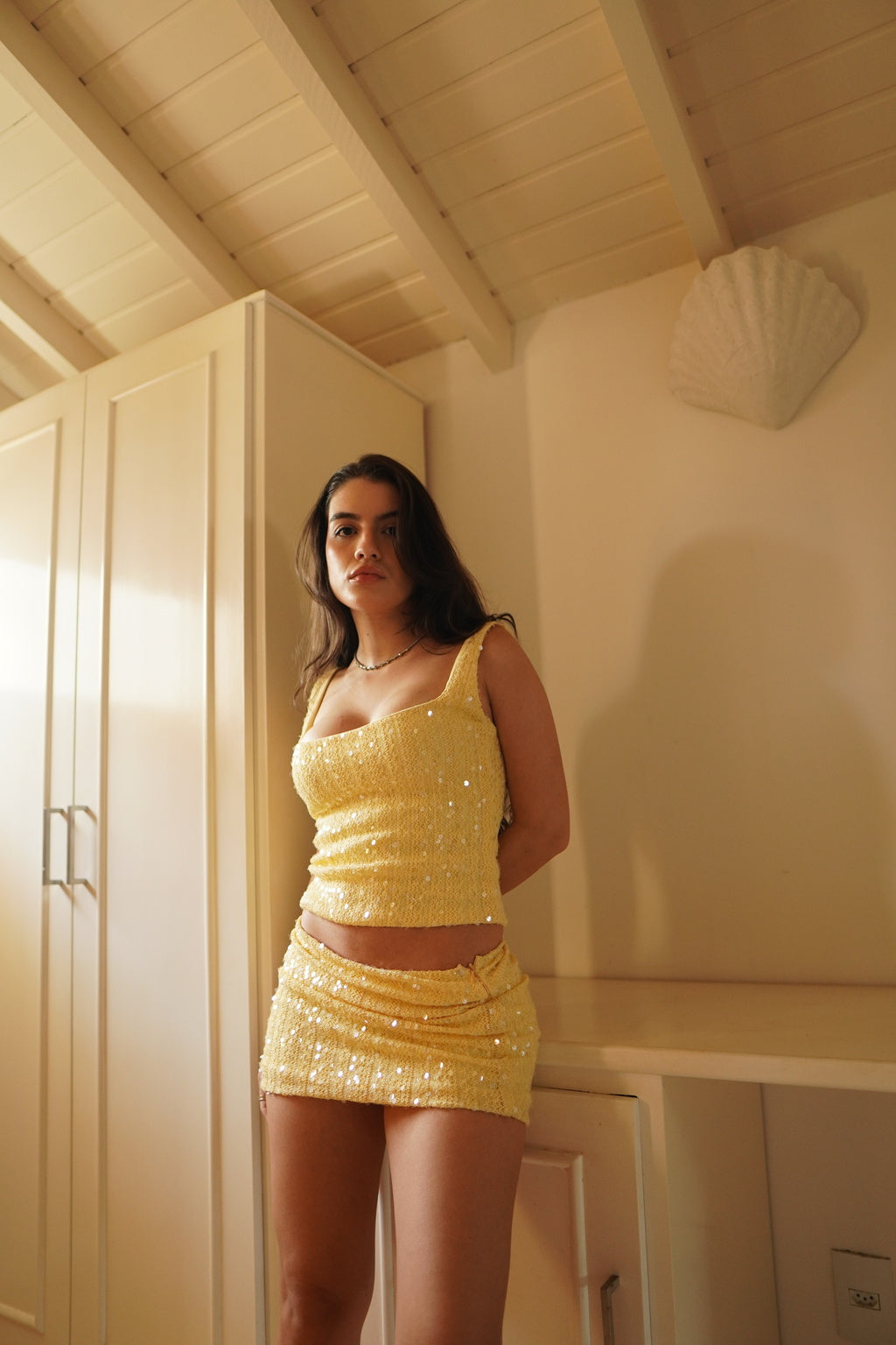 Corset Bordado Paetê