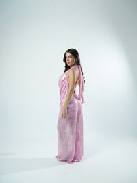 Vestido Degagê Paete Longo Ultra Glow