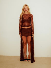 Blusa Manga Longa Renda