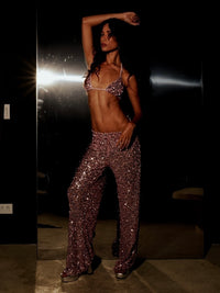 Calça Paetê Opium Shine