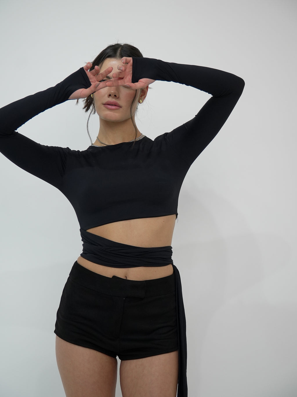 Top Amarração Manga Longa Skin