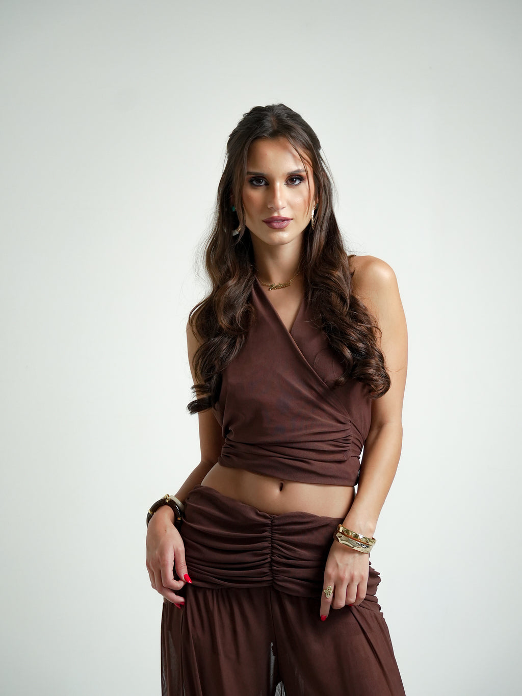 Top Amarração Tule