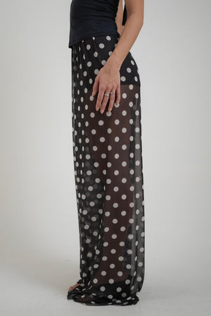 Calça Tule Polka Dots