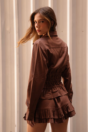 Mini Shorts Saia Noronha Linho