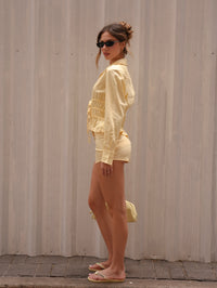 Mini Shorts Carneiros Linho