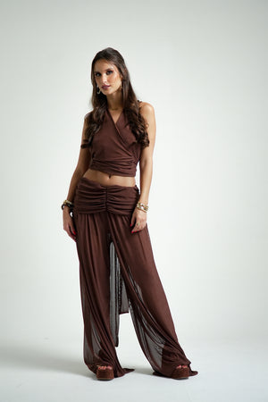 Top Amarração Tule