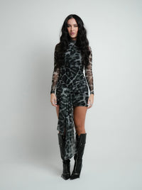 Vestido Manga Longa Tule Wild