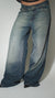 Calça Jeans Super Wide Dirty Crystal
