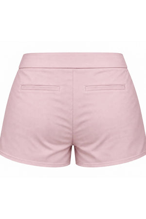 Mini Shorts Carneiros Linho Rosa Bebê