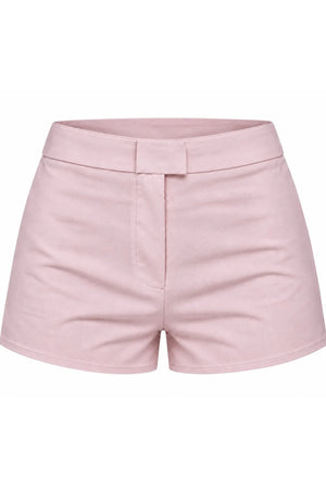 Mini Shorts Carneiros Linho Rosa Bebê