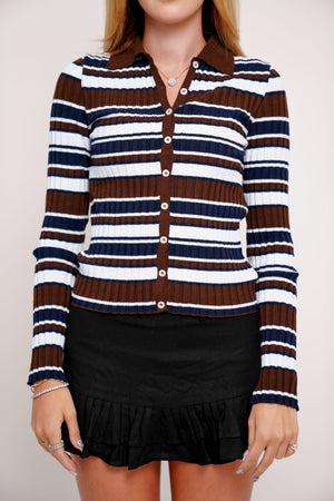 Tricot Polo Listrado